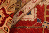 handmade Traditional Kafkaz Chobi Ziegler Red Green Hand Knotted RECTANGLE 100% WOOL area rug 8 x 10