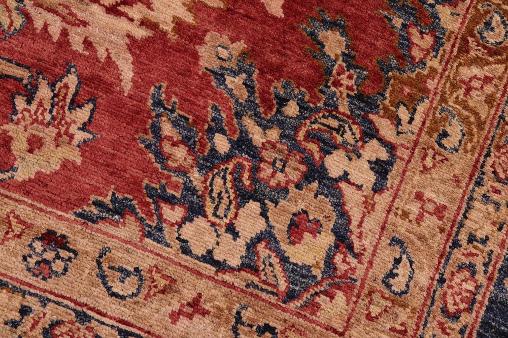 handmade Traditional Kafkaz Chobi Ziegler Red Blue Hand Knotted RECTANGLE 100% WOOL area rug 8 x 10