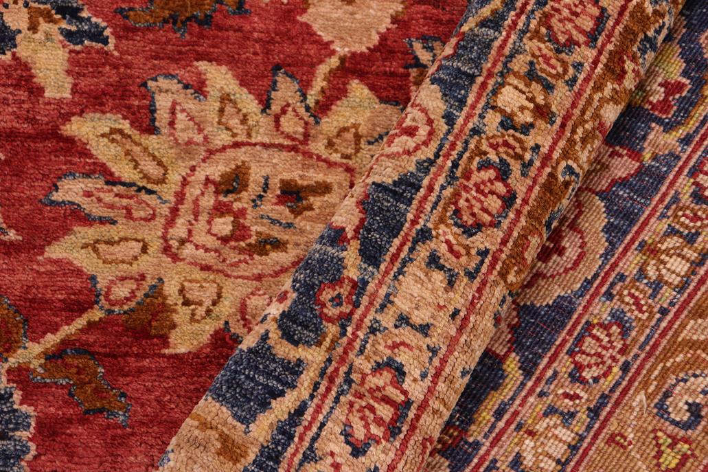 handmade Traditional Kafkaz Chobi Ziegler Red Blue Hand Knotted RECTANGLE 100% WOOL area rug 8 x 10