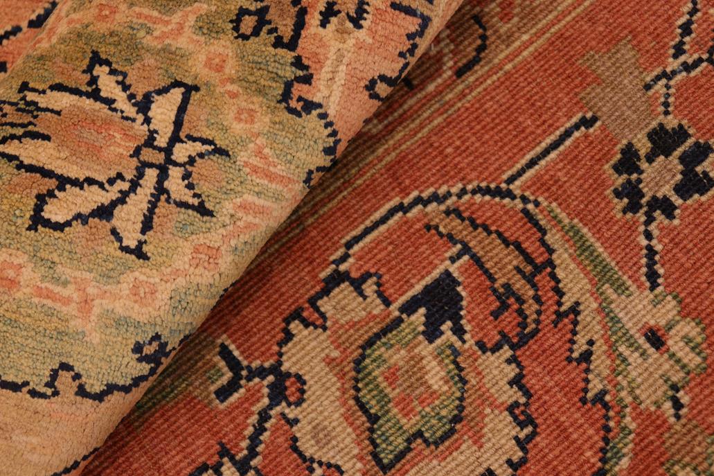 handmade Traditional Kafkaz Chobi Ziegler Rust Brown Hand Knotted RECTANGLE 100% WOOL area rug 8 x 10