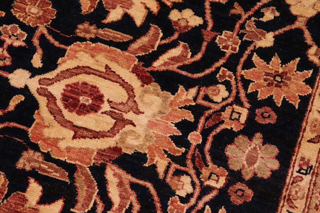 handmade Traditional Kafkaz Chobi Ziegler Blue Brown Hand Knotted RECTANGLE 100% WOOL area rug 8 x 10