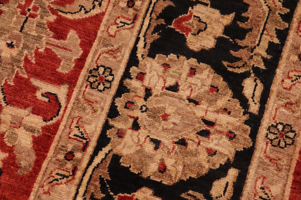handmade Traditional Kafkaz Chobi Ziegler Red Blue Hand Knotted RECTANGLE 100% WOOL area rug 8 x 10