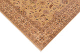 handmade Traditional Kafkaz Chobi Ziegler Tan Beige Hand Knotted RECTANGLE 100% WOOL area rug 8 x 10