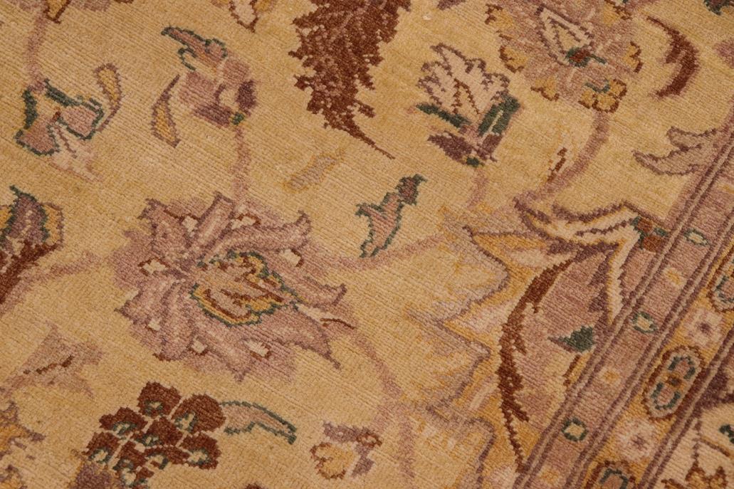 handmade Traditional Kafkaz Chobi Ziegler Tan Beige Hand Knotted RECTANGLE 100% WOOL area rug 8 x 10