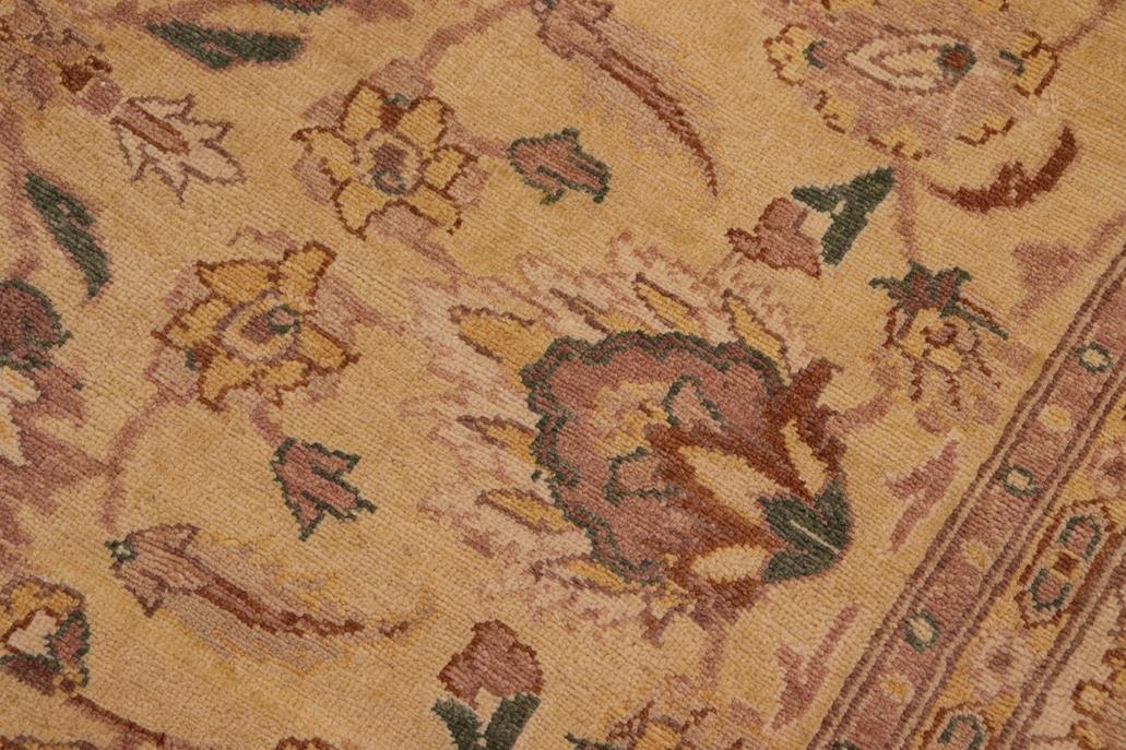 handmade Traditional Kafkaz Chobi Ziegler Tan Beige Hand Knotted RECTANGLE 100% WOOL area rug 8 x 10