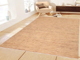 Modern Gabbeh Robbie Tan/Brown Wool Rug - 7'9'' x 9'6''