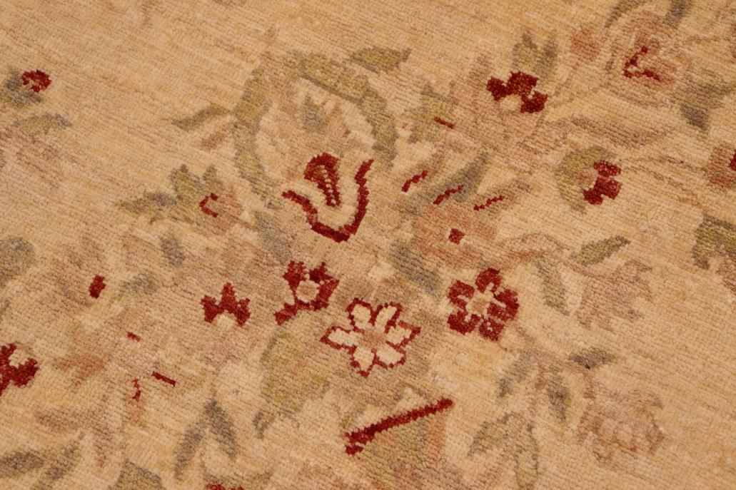 handmade Transitional Kafkaz Chobi Ziegler Beige Rust Hand Knotted RECTANGLE 100% WOOL area rug 8 x 10