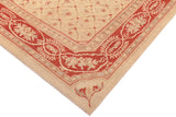 handmade Transitional Kafkaz Chobi Ziegler Beige Red Hand Knotted RECTANGLE 100% WOOL area rug 8 x 9