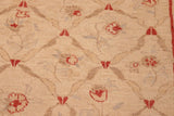 handmade Transitional Kafkaz Chobi Ziegler Beige Red Hand Knotted RECTANGLE 100% WOOL area rug 8 x 9
