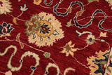 handmade Traditional Kafkaz Chobi Ziegler Red Blue Hand Knotted RECTANGLE 100% WOOL area rug 8 x 10