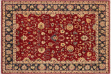 handmade Traditional Kafkaz Chobi Ziegler Red Blue Hand Knotted RECTANGLE 100% WOOL area rug 8 x 10