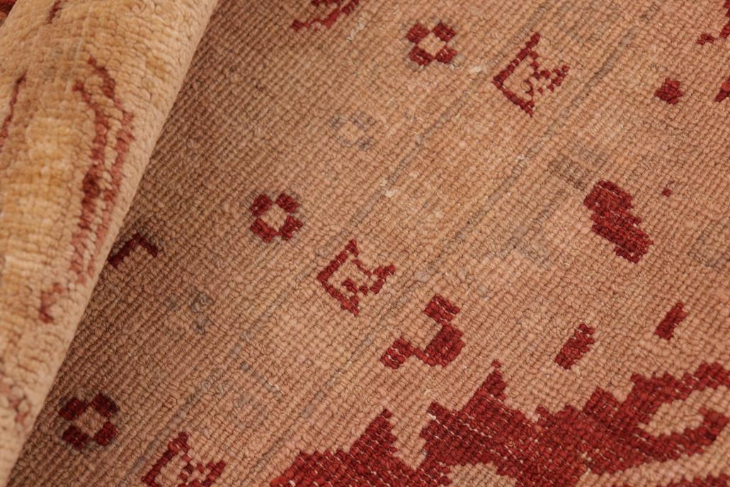 handmade Traditional Kafkaz Chobi Ziegler Rust Tan Hand Knotted RECTANGLE 100% WOOL area rug 8 x 10