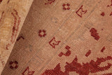 handmade Traditional Kafkaz Chobi Ziegler Rust Tan Hand Knotted RECTANGLE 100% WOOL area rug 8 x 10