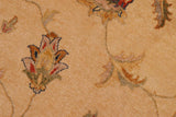 handmade Traditional Kafkaz Chobi Ziegler Beige Gray Hand Knotted RECTANGLE 100% WOOL area rug 8 x 10