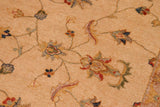 handmade Traditional Kafkaz Chobi Ziegler Beige Gray Hand Knotted RECTANGLE 100% WOOL area rug 8 x 10