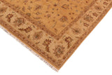 handmade Traditional Kafkaz Chobi Ziegler Gold Beige Hand Knotted RECTANGLE 100% WOOL area rug 8 x 10