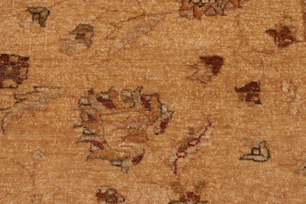 handmade Traditional Kafkaz Chobi Ziegler Gold Beige Hand Knotted RECTANGLE 100% WOOL area rug 8 x 10