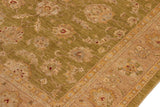 handmade Traditional Kafkaz Chobi Ziegler Green Tan Hand Knotted RECTANGLE 100% WOOL area rug 8 x 10