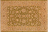 handmade Traditional Kafkaz Chobi Ziegler Green Tan Hand Knotted RECTANGLE 100% WOOL area rug 8 x 10