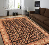 handmade Transitional Kafkaz Chobi Ziegler Brown Beige Hand Knotted RECTANGLE 100% WOOL area rug 8 x 10