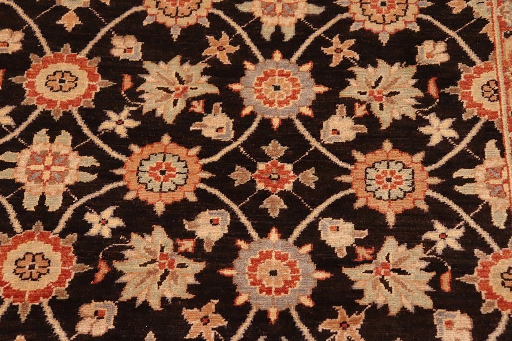 handmade Transitional Kafkaz Chobi Ziegler Brown Beige Hand Knotted RECTANGLE 100% WOOL area rug 8 x 10
