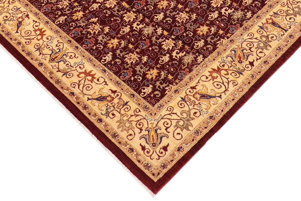 handmade Transitional Kafkaz Chobi Ziegler Red Beige Hand Knotted RECTANGLE 100% WOOL area rug 8 x 10