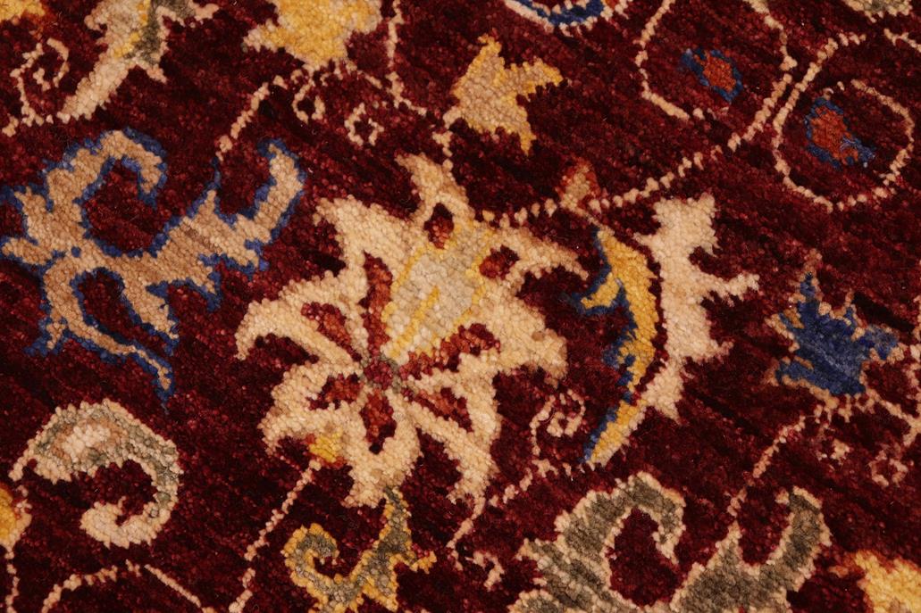 handmade Transitional Kafkaz Chobi Ziegler Red Beige Hand Knotted RECTANGLE 100% WOOL area rug 8 x 10