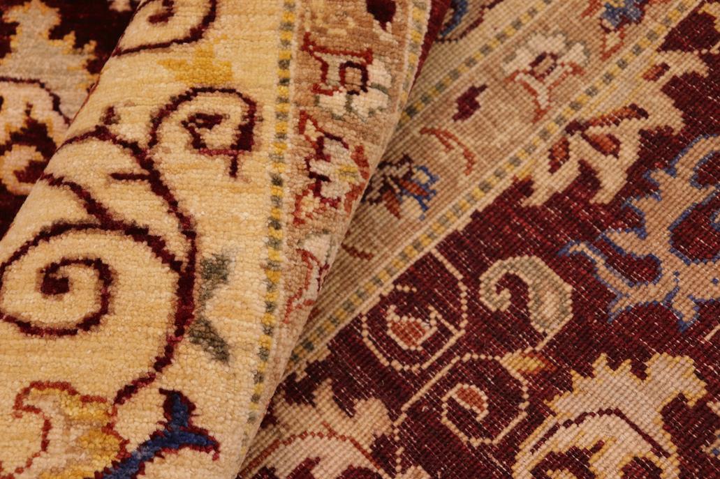 handmade Transitional Kafkaz Chobi Ziegler Red Beige Hand Knotted RECTANGLE 100% WOOL area rug 8 x 10