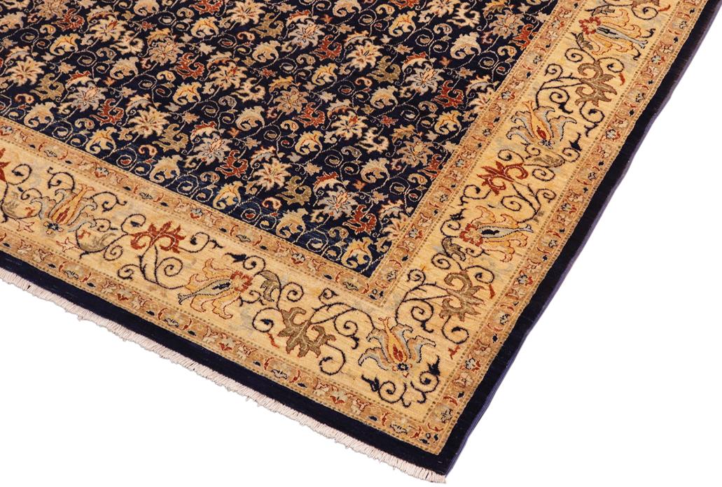 handmade Transitional Kafkaz Chobi Ziegler Blue Beige Hand Knotted RECTANGLE 100% WOOL area rug 8 x 10
