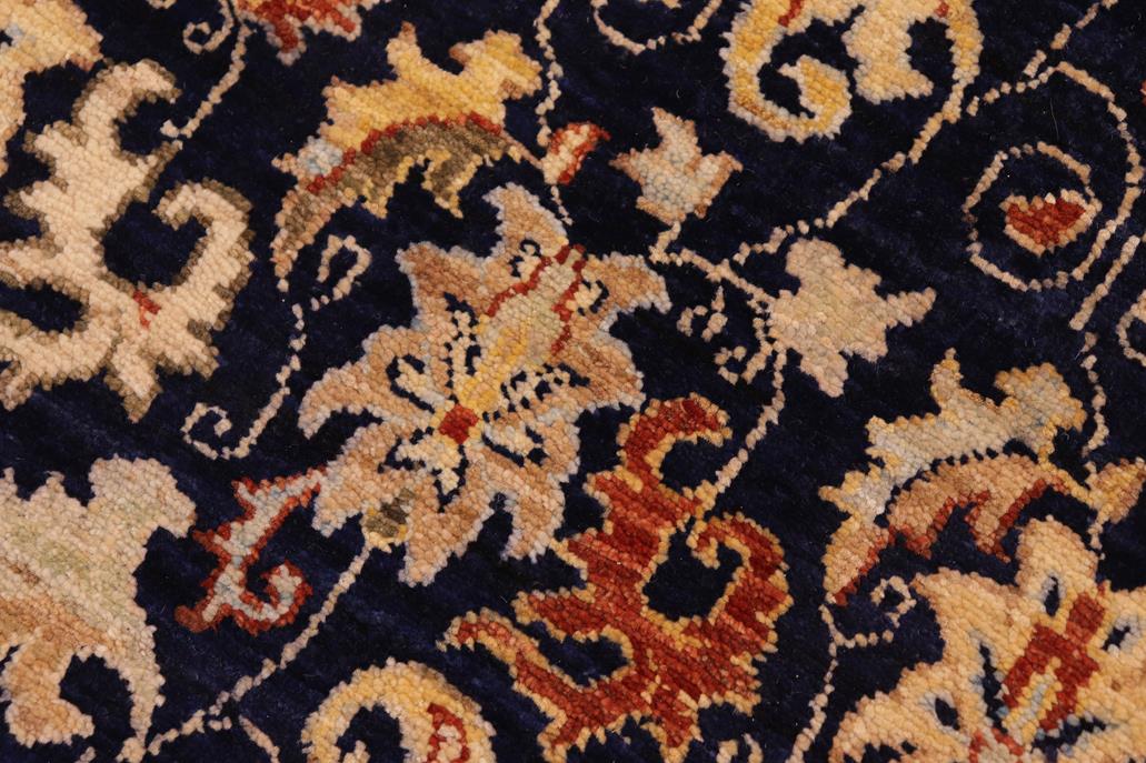 handmade Transitional Kafkaz Chobi Ziegler Blue Beige Hand Knotted RECTANGLE 100% WOOL area rug 8 x 10