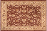 Shabby Chic Ziegler Lurlene Brown Beige Hand-Knotted Wool Rug - 8'1'' x 9'9''