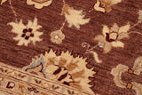 handmade Traditional Kafkaz Chobi Ziegler Brown Beige Hand Knotted RECTANGLE 100% WOOL area rug 8 x 10