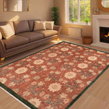 handmade Transitional Kafkaz Chobi Ziegler Brown Green Hand Knotted RECTANGLE 100% WOOL area rug 8 x 9
