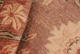 handmade Transitional Kafkaz Chobi Ziegler Brown Green Hand Knotted RECTANGLE 100% WOOL area rug 8 x 9