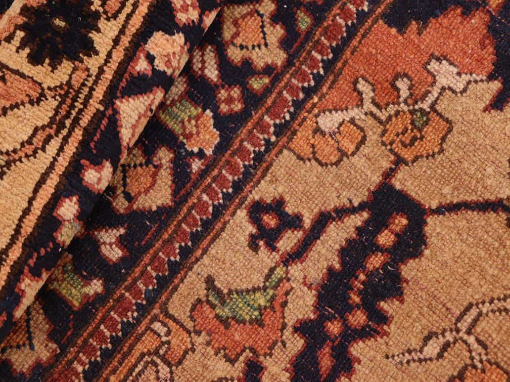 handmade Traditional Antique Rust Blue Hand Knotted RECTANGLE 100% WOOL area rug 8x10
