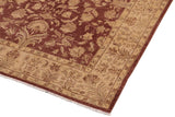 handmade Traditional Kafkaz Chobi Ziegler Brown Tan Hand Knotted RECTANGLE 100% WOOL area rug 8 x 10