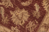 handmade Traditional Kafkaz Chobi Ziegler Brown Tan Hand Knotted RECTANGLE 100% WOOL area rug 8 x 10