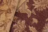 handmade Traditional Kafkaz Chobi Ziegler Brown Tan Hand Knotted RECTANGLE 100% WOOL area rug 8 x 10