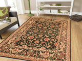 handmade Traditional Kafkaz Chobi Ziegler Green Beige Hand Knotted RECTANGLE 100% WOOL area rug 8 x 10