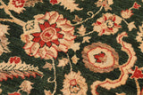 handmade Traditional Kafkaz Chobi Ziegler Green Beige Hand Knotted RECTANGLE 100% WOOL area rug 8 x 10