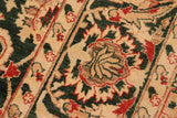 handmade Traditional Kafkaz Chobi Ziegler Green Beige Hand Knotted RECTANGLE 100% WOOL area rug 8 x 10