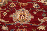handmade Traditional Kafkaz Chobi Ziegler Red Blue Hand Knotted RECTANGLE 100% WOOL area rug 8 x 10