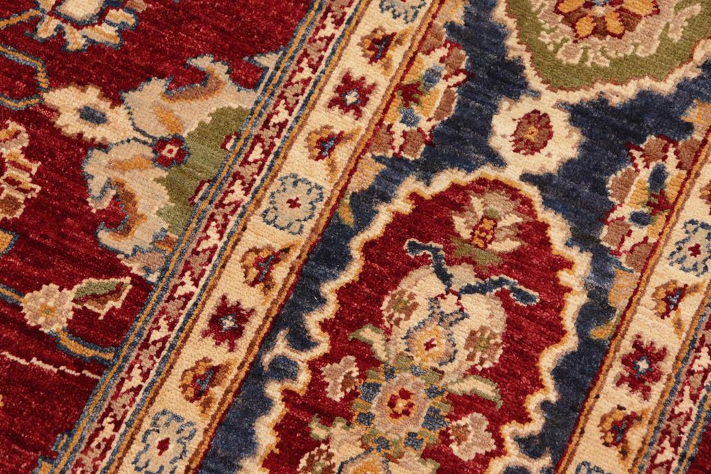 handmade Traditional Kafkaz Chobi Ziegler Red Blue Hand Knotted RECTANGLE 100% WOOL area rug 8 x 10