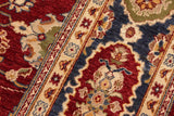 handmade Traditional Kafkaz Chobi Ziegler Red Blue Hand Knotted RECTANGLE 100% WOOL area rug 8 x 10
