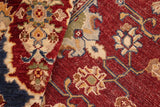 handmade Traditional Kafkaz Chobi Ziegler Red Blue Hand Knotted RECTANGLE 100% WOOL area rug 8 x 10