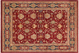handmade Traditional Kafkaz Chobi Ziegler Red Blue Hand Knotted RECTANGLE 100% WOOL area rug 8 x 10