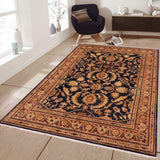 handmade Traditional Kafkaz Chobi Ziegler Blue Brown Hand Knotted RECTANGLE 100% WOOL area rug 8 x 10