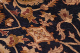 handmade Traditional Kafkaz Chobi Ziegler Blue Brown Hand Knotted RECTANGLE 100% WOOL area rug 8 x 10
