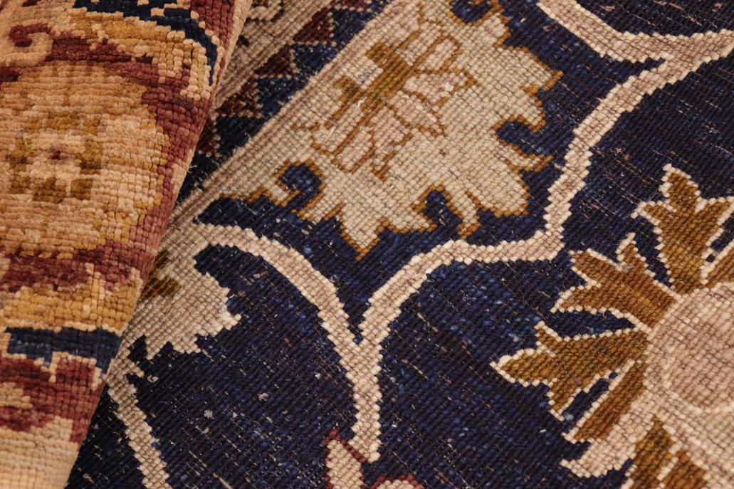 handmade Traditional Kafkaz Chobi Ziegler Blue Brown Hand Knotted RECTANGLE 100% WOOL area rug 8 x 10
