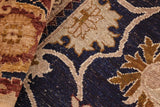 handmade Traditional Kafkaz Chobi Ziegler Blue Brown Hand Knotted RECTANGLE 100% WOOL area rug 8 x 10